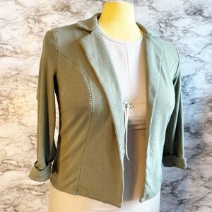 Maison Jules Olive Green Knit Blazer